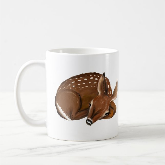 Fawn Painting Coffee Mug (Left)