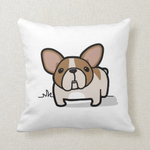 Fawn Pied Frenchie Cushion