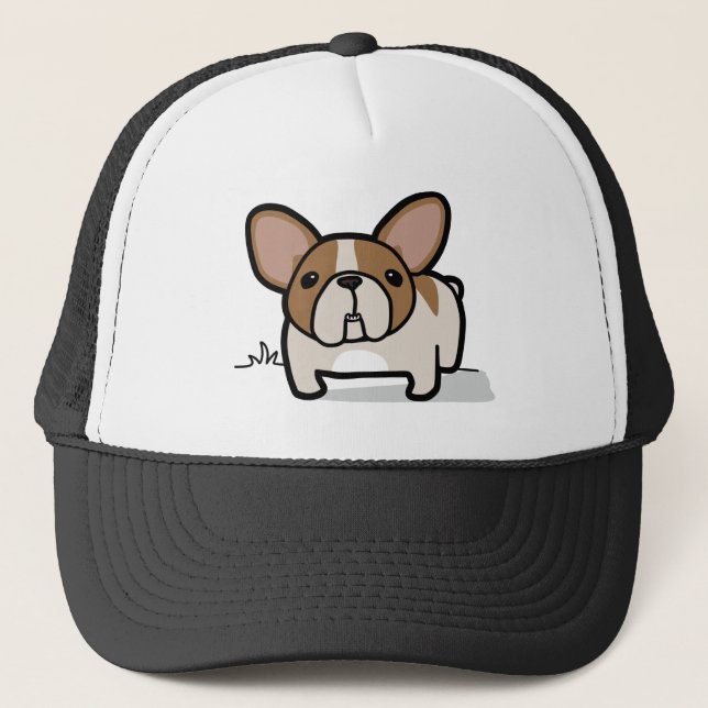 Fawn Pied Frenchie Trucker Hat (Front)