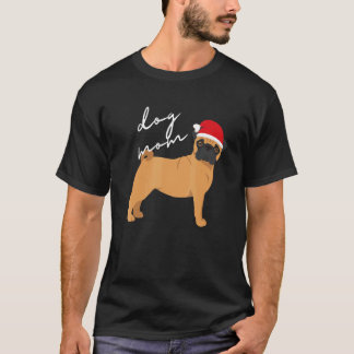 Fawn Pug Dog Mum Christmas T-Shirt