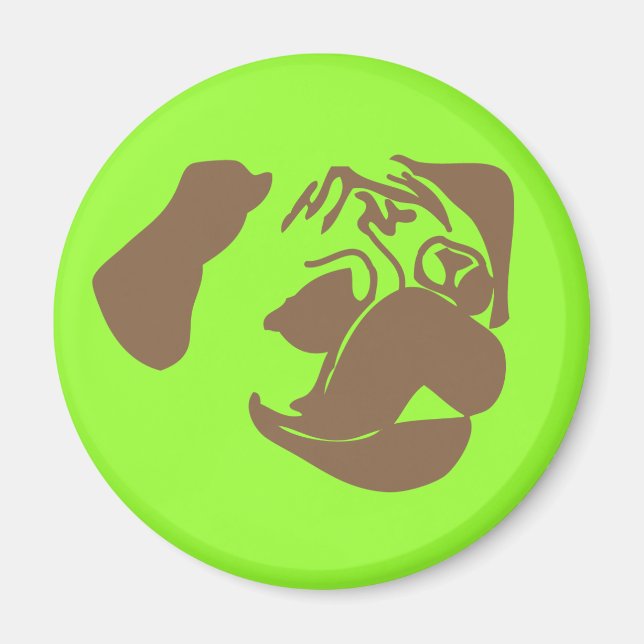 Fawn Pug Magnet (Front)
