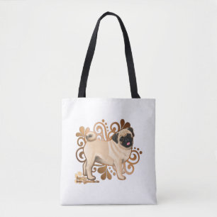 Fawn Pug Tote Bag