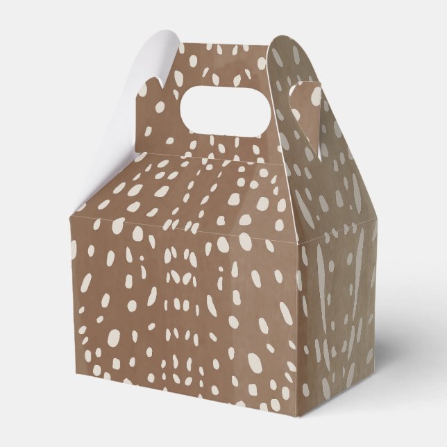 Fawn Spots Baby Deer Animal Print Pattern Favour Box (Front Side)
