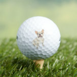 Fawn Tan Frenchie French Bulldog Golf Balls<br><div class="desc">I am in love with this beautifully detailed watercolor illustration of a fawn tan cream frenchie or french bulldog! Personalise these with your name or monogram and even and change the background colour to compliment your decor! Shop the rest of my collection for the sweetest housewarming, bridal shower, teacher, mother-in-law,...</div>