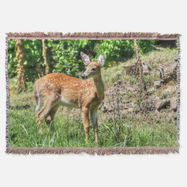 Fawn  throw blanket (Front)