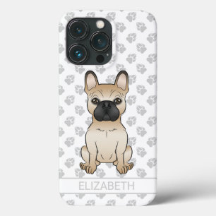Fawn With Black Mask French Bulldog Dog & Name iPhone 13 Pro Case