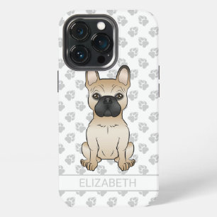 Fawn With Black Mask French Bulldog Dog & Name iPhone 13 Pro Case