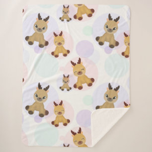 Fawns Bambi. Sherpa Blanket