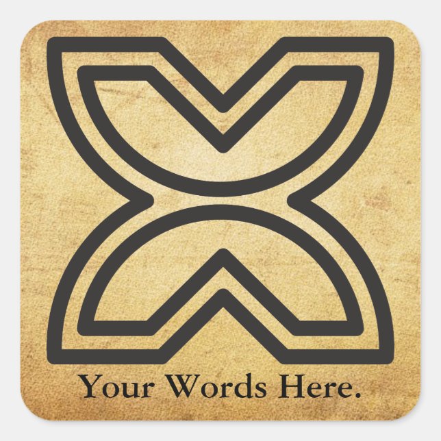 Fawodhodie | Symbol of Freedom and Emancipation Square Sticker (Front)