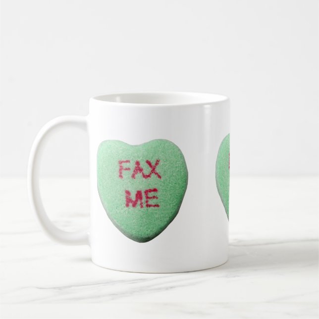 Fax Me Heart Coffee Mug (Left)