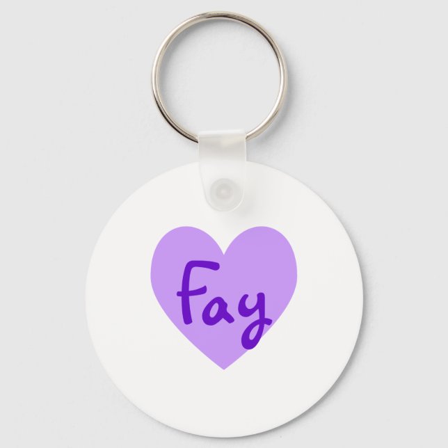 Fay in Purple Key Ring (Front)