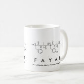 Fayah peptide name mug (Front Right)