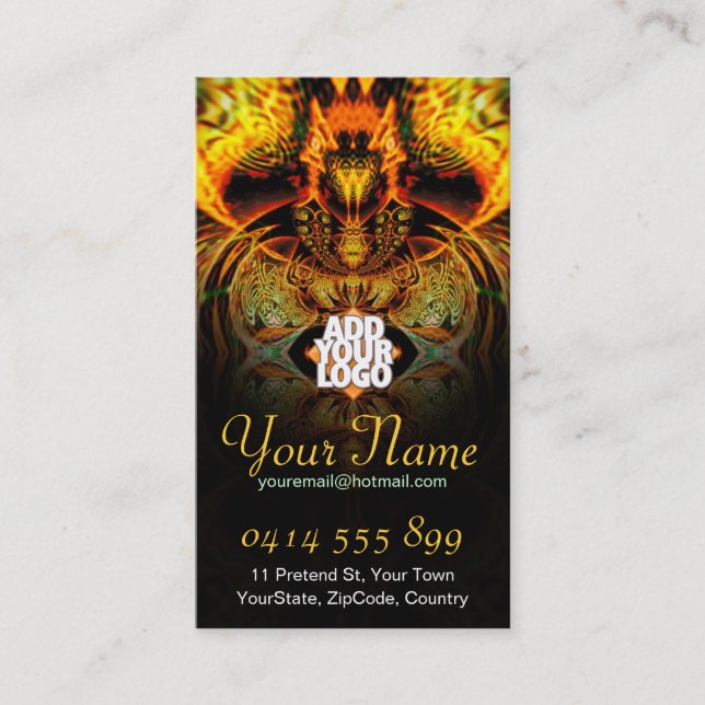Fayariaz Fractal Business Card (Front)