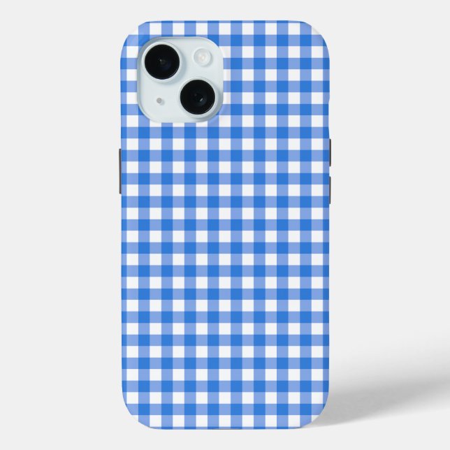 Faye and Lauren Blue Gingham Case-Mate iPhone Case (Back)