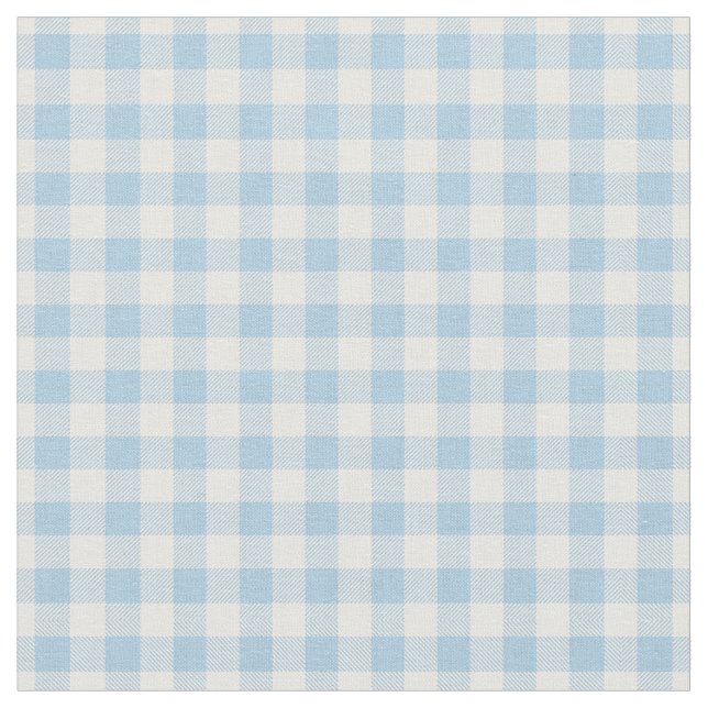 Faye and Lauren Blue Gingham Fabric (Close Up)