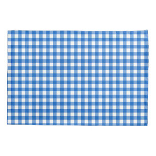 Faye and Lauren Blue Gingham Pillowcase