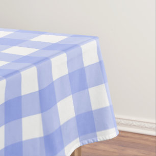 Faye and Lauren Blue Plaid Tablecloth