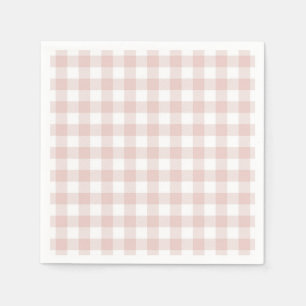 Faye and Lauren Blush Plaid Napkin