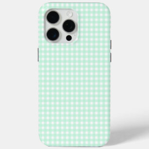 Faye and Lauren Bright Green Gingham iPhone 15 Pro Max Case
