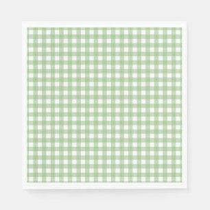 Faye and Lauren Classic Green Gingham Napkin
