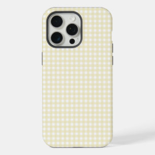 Faye and Lauren Lemon Yellow Gingham iPhone 15 Pro Max Case