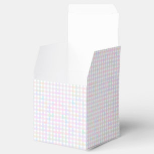 Faye and Lauren Pastel Multicolor Gingham Favour Box