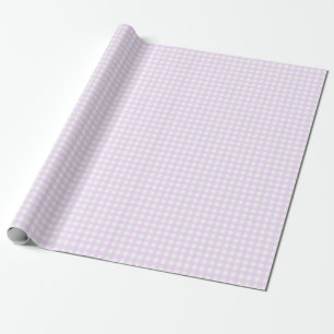 Faye and Lauren Pastel Purple Gingham Wrapping Paper