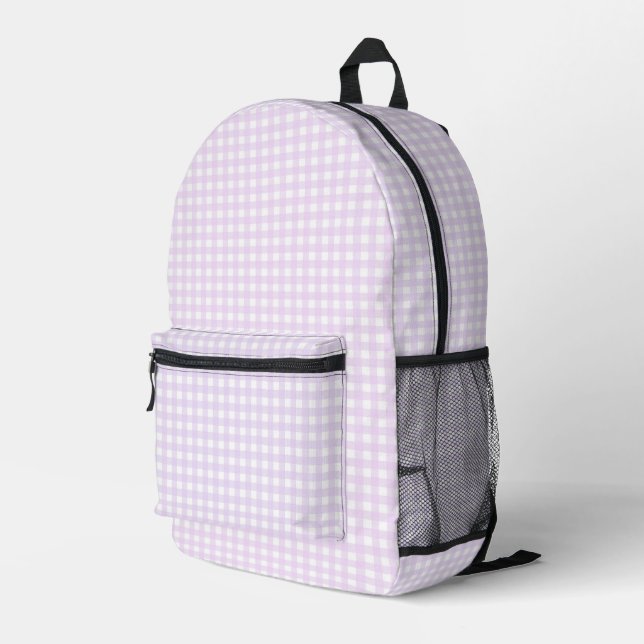 Faye and Lauren Pink Printed Backpack (Back Corner Right)
