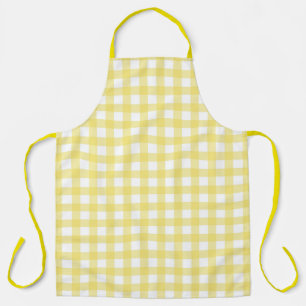Faye and Lauren Yellow Gingham  Apron
