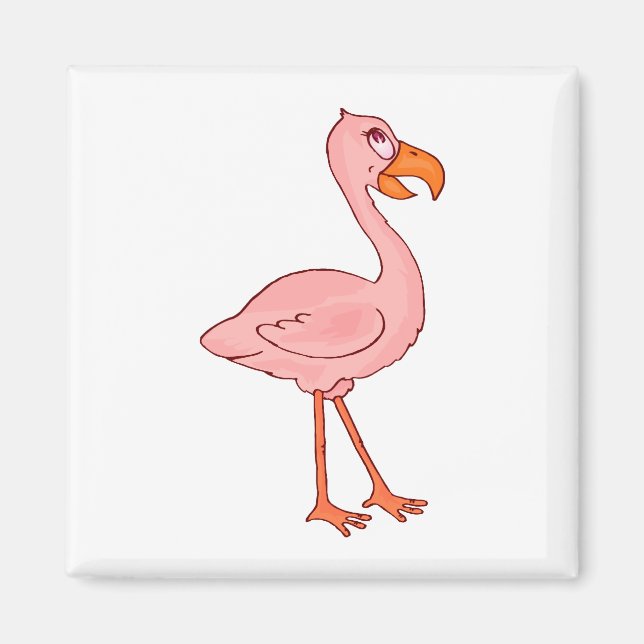 Faye Flamingo Magnet (Front)