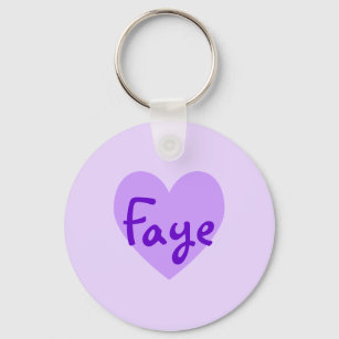 Faye in Purple Key Ring