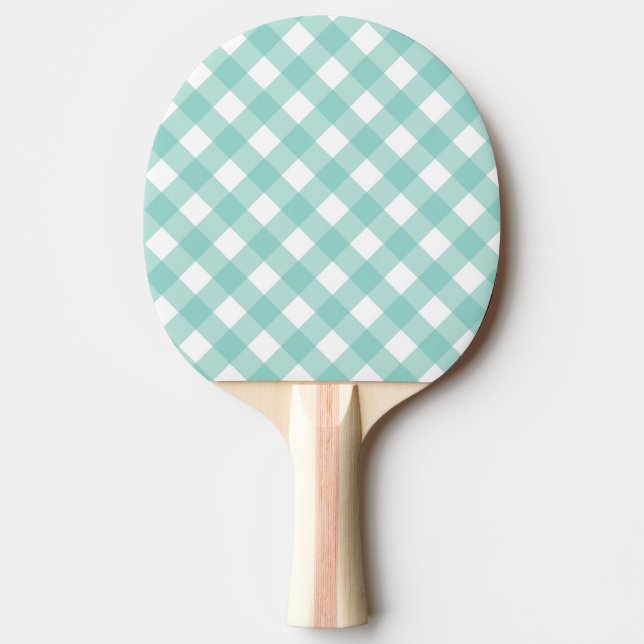 Faye & Lauren Aqua Ping Pong Paddle (Front)