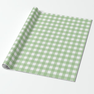 FayeandLauren Green Classic Buffalo Plaid Pattern Wrapping Paper