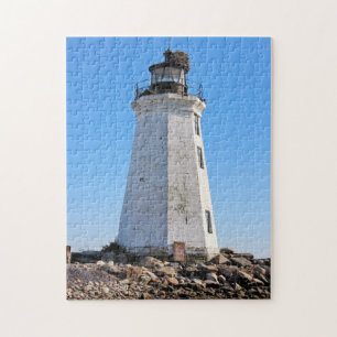 Fayerweather Island Lighthouse, Connecticut Jigsaw Puzzle