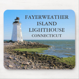 Fayerweather Island Lighthouse, Connecticut Mouse Mat