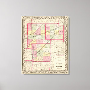 Fayette, Effingham, Marion, counties Canvas Print