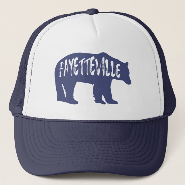 Fayetteville Arkansas Bear Trucker Hat (Front)
