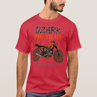 Fayetteville Arkansas Ozark Pig Trail Tracker Moto T-Shirt