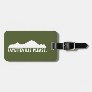 Fayetteville Arkansas Please Luggage Tag