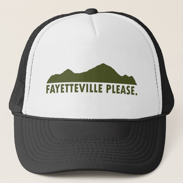 Fayetteville Arkansas Please Trucker Hat (Front)