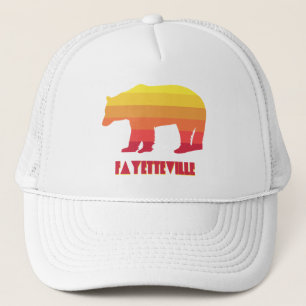 Fayetteville Arkansas Rainbow Bear Trucker Hat