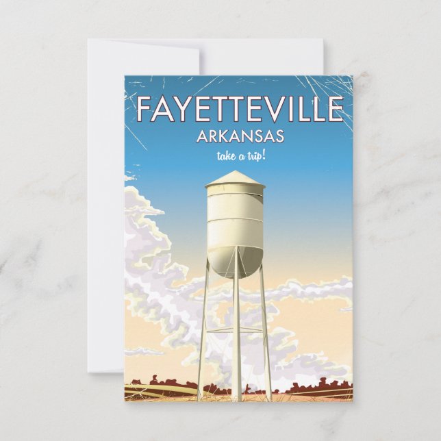Fayetteville Arkansas Travel poster (Front)