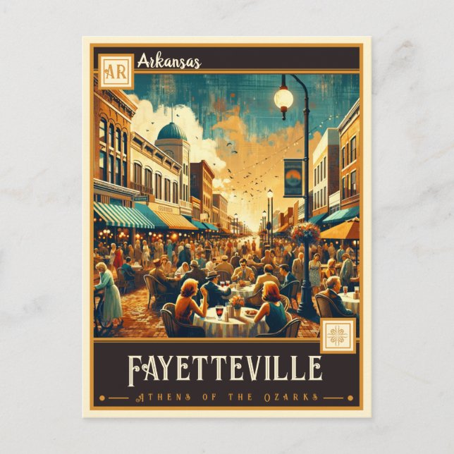 Fayetteville, Arkansas | Vintage Postcard (Front)