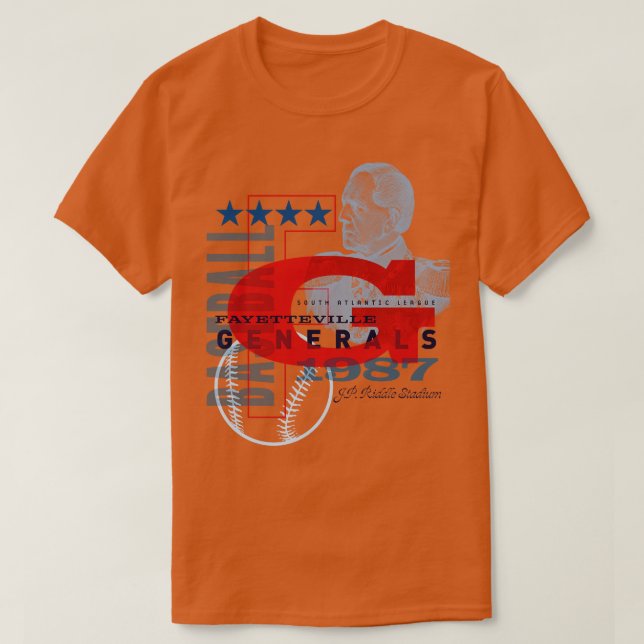 Fayetteville Generals T-Shirt (Design Front)