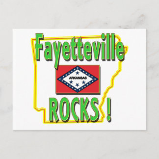 Fayetteville Rocks ! (green) Postcard
