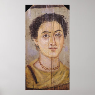 Fayum portrait of a woman poster