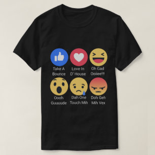 FB Reactions for Trinis T-Shirt