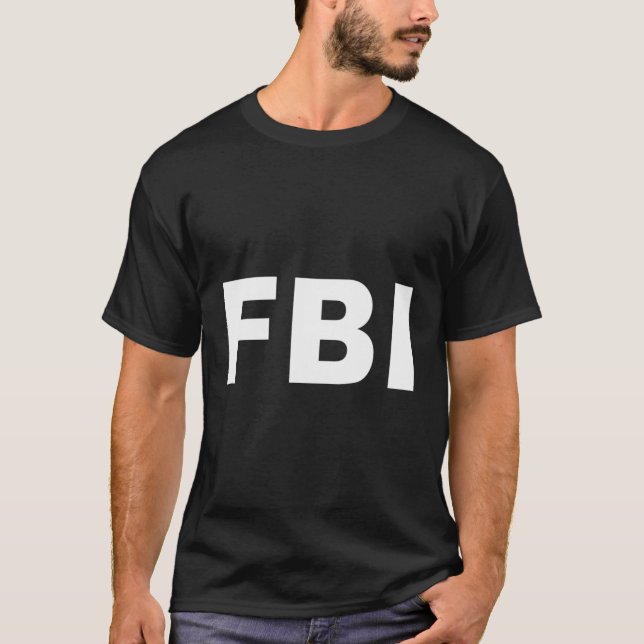 Fbi Costume Easy Halloween Dress Up Federal Law En T-Shirt (Front)