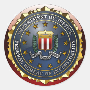FBI Emblem Classic Round Sticker