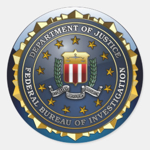 FBI Emblem Classic Round Sticker